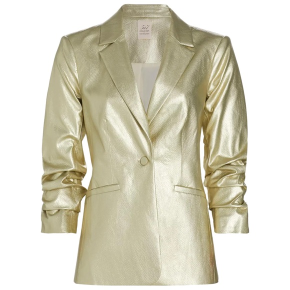 cinq a sept Jackets & Blazers - NWT CINQ A SEPT Metallic Snake Kylie Jacket